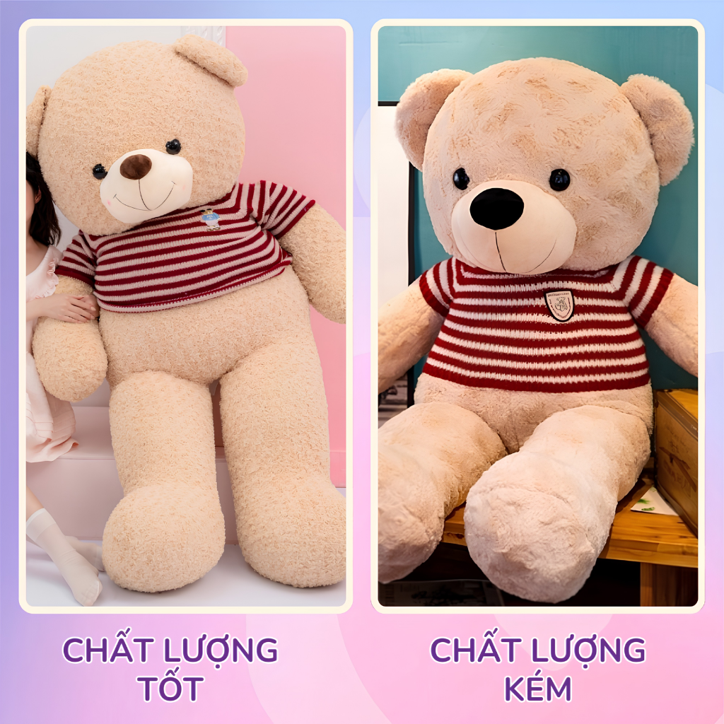 Phân biệt gấu bông dễ thương giá rẻ chất lượng tốt và hàng nhái kém chất lượng
