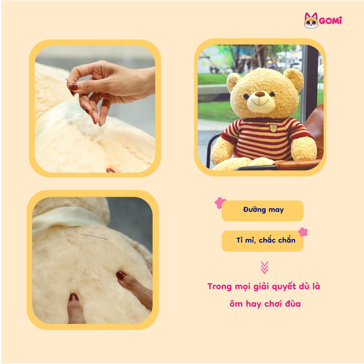 gấu bông siêu mềm 