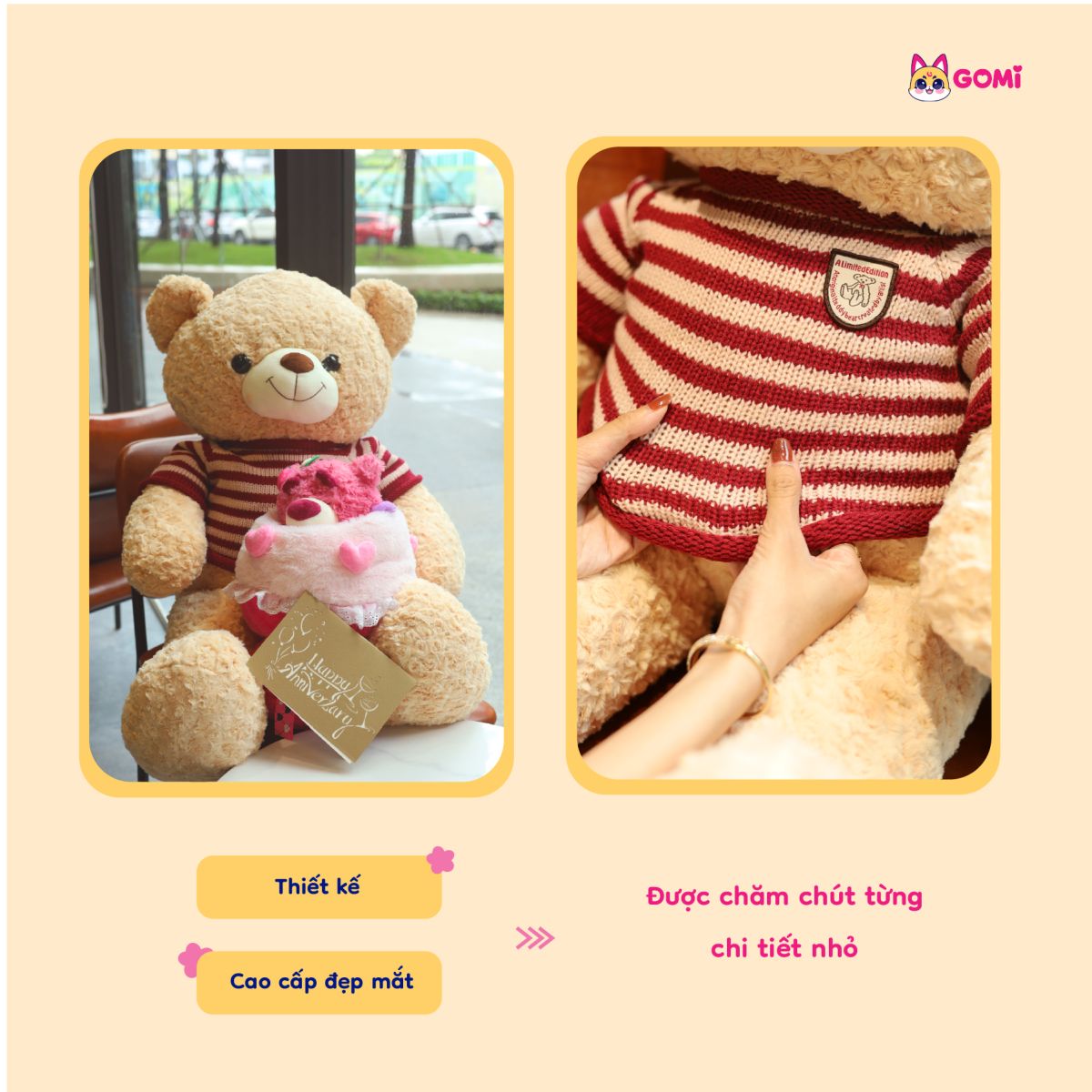 gấu bông siêu mềm 